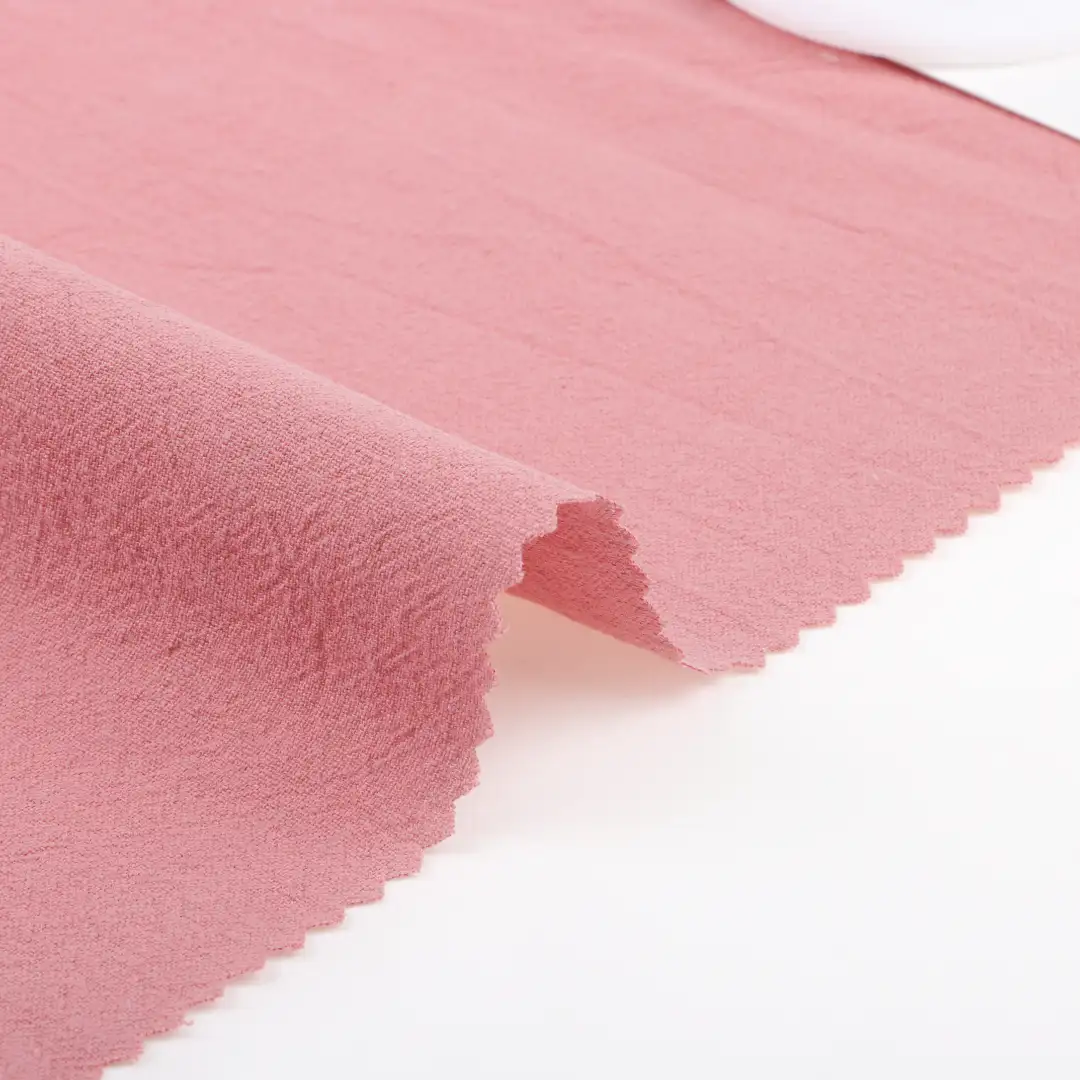 China Fabric for Blouse,Crop Top,Loungewear Cotton Crepe Natural Woven Fabric Cotton dirty pink color buy from China wholesaler bulk order at wholesale price free worldwide shipping Alibaba
