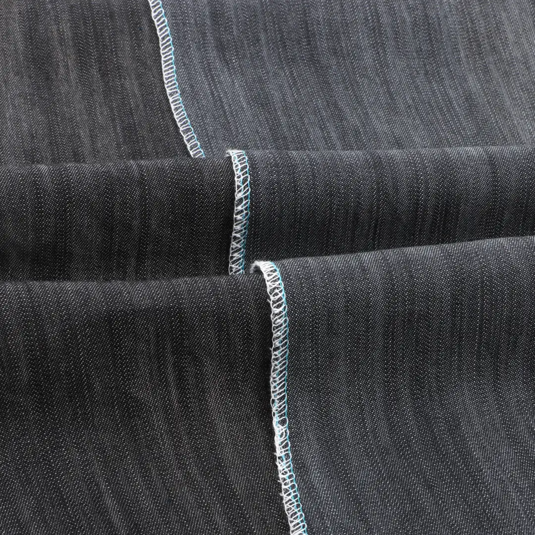 China Fabric for Shirt,Blouse Tencel Denim Denim Lyocell BLACK color buy from China wholesaler bulk order at wholesale price free worldwide shipping Alibaba