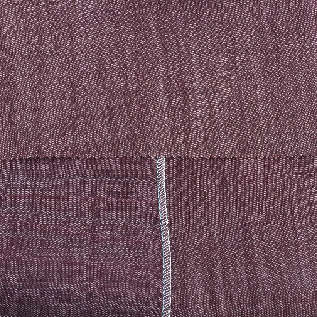 China Fabric for Shirt,Blouse,Skirt Tencel Denim Denim Lyocell BURGUNDY color buy from China wholesaler bulk order at wholesale price free worldwide shipping Alibaba