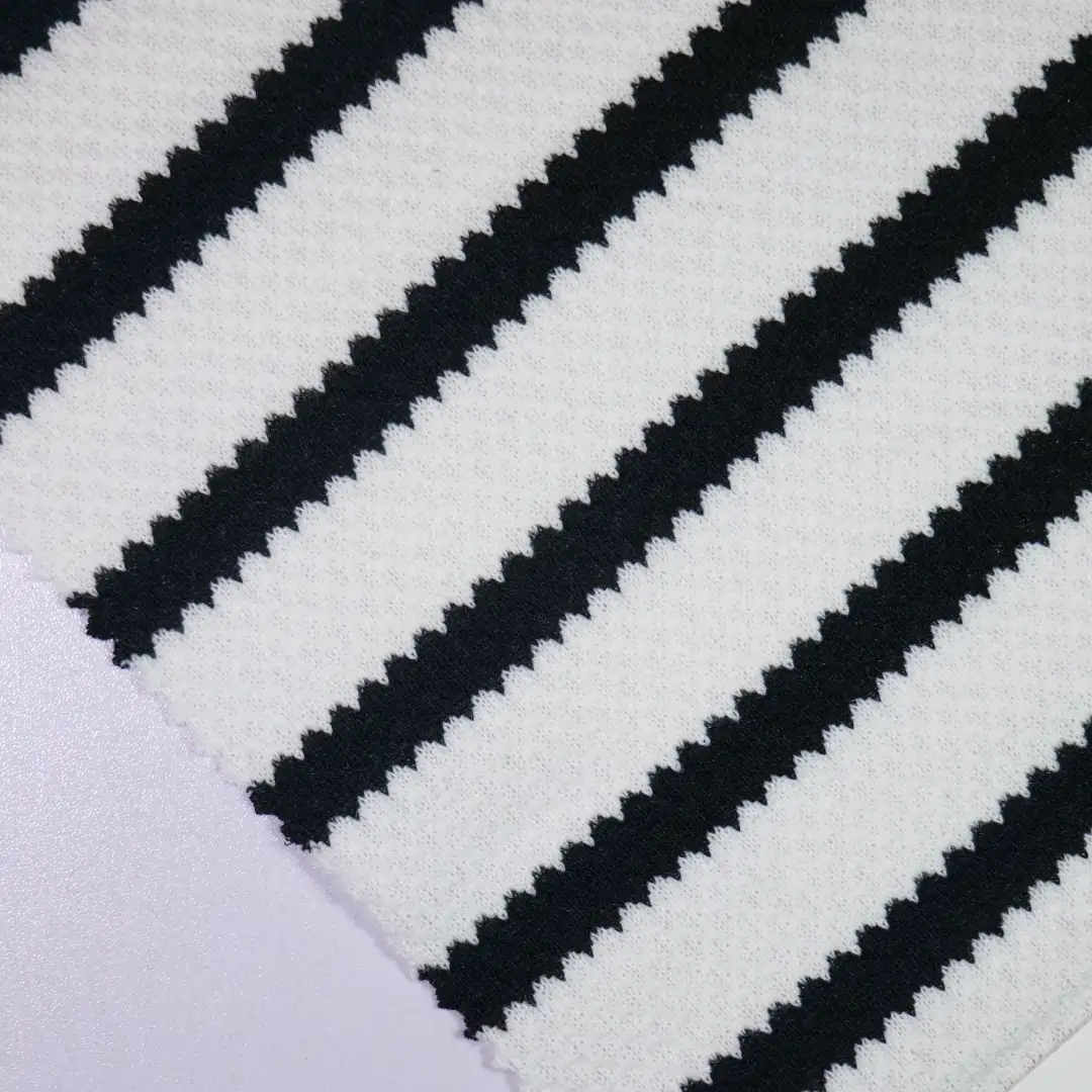 China Fabric for Polo Shirt,Tank Top Jacquard Knit Fabric Polyester Viscose Spandex white&black color buy from China wholesaler bulk order at wholesale price free worldwide shipping Alibaba