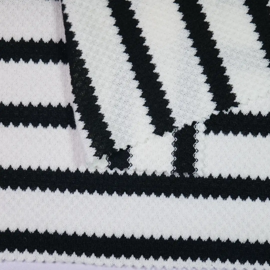 China Fabric for Polo Shirt,Tank Top Jacquard Knit Fabric Polyester Viscose Spandex white&black color buy from China wholesaler bulk order at wholesale price free worldwide shipping Alibaba