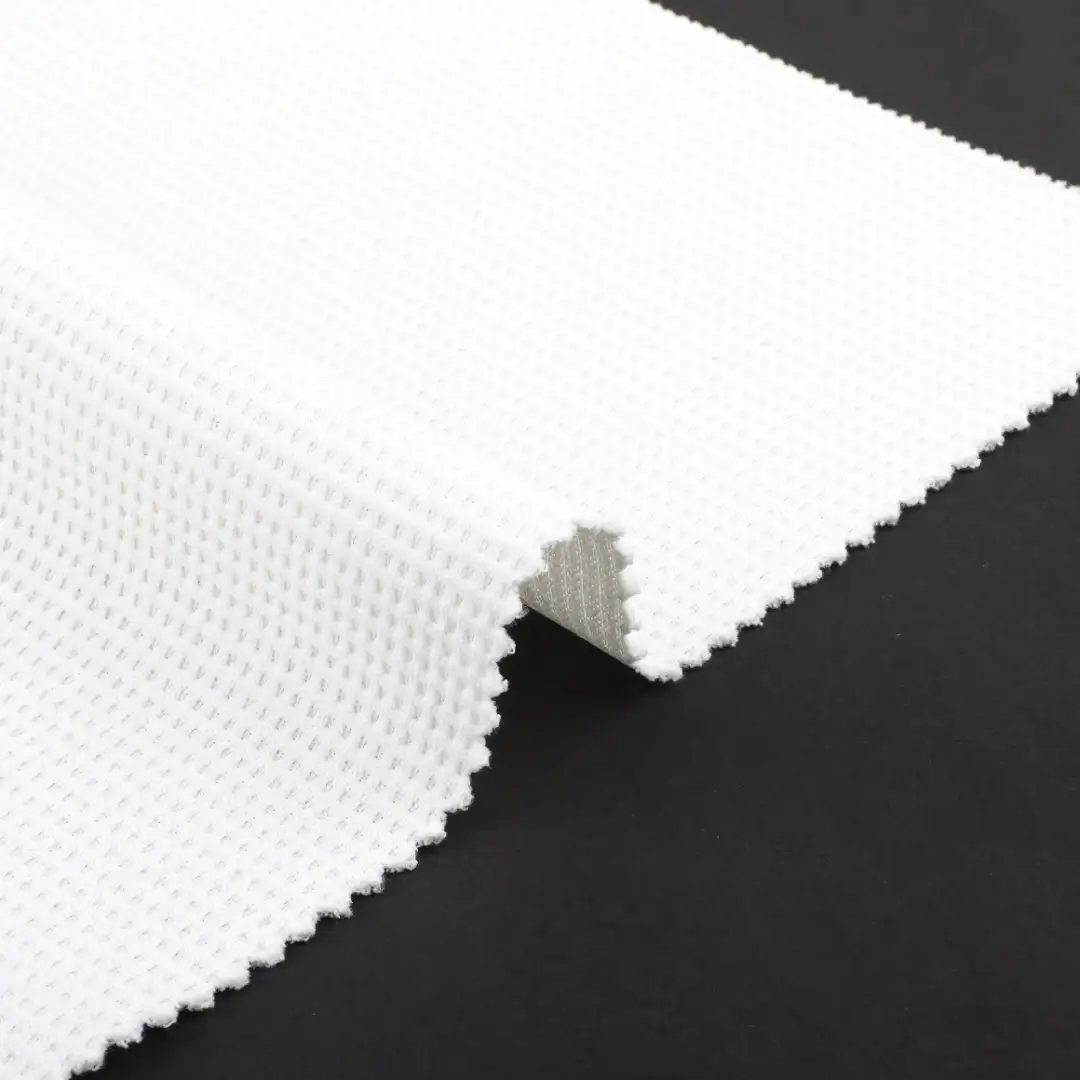 China Fabric for Polo Shirt,Crop Top,Hoodie,T-shirt  Jacquard Knit Fabric Polyester white color buy from China wholesaler bulk order at wholesale price free worldwide shipping Alibaba