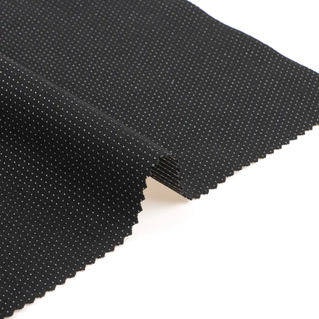 China Fabric for Polo Shirt,Crop Top,Hoodie Jacquard Knit Fabric Rayon Polyester Spandex Black and white color buy from China wholesaler bulk order at wholesale price free worldwide shipping Alibaba