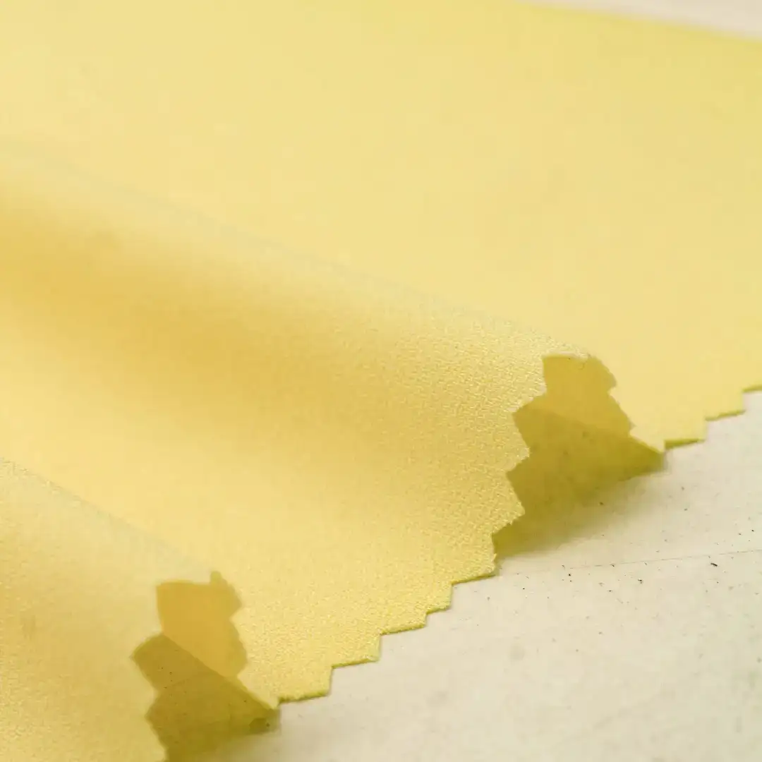 China Fabric for Blouse,Skirt,Shirt Long Sleeve Button  Cotton Plain Natural Woven Fabric Acetate Polyester YELLOW color buy from China wholesaler bulk order at wholesale price free worldwide shipping Alibaba
