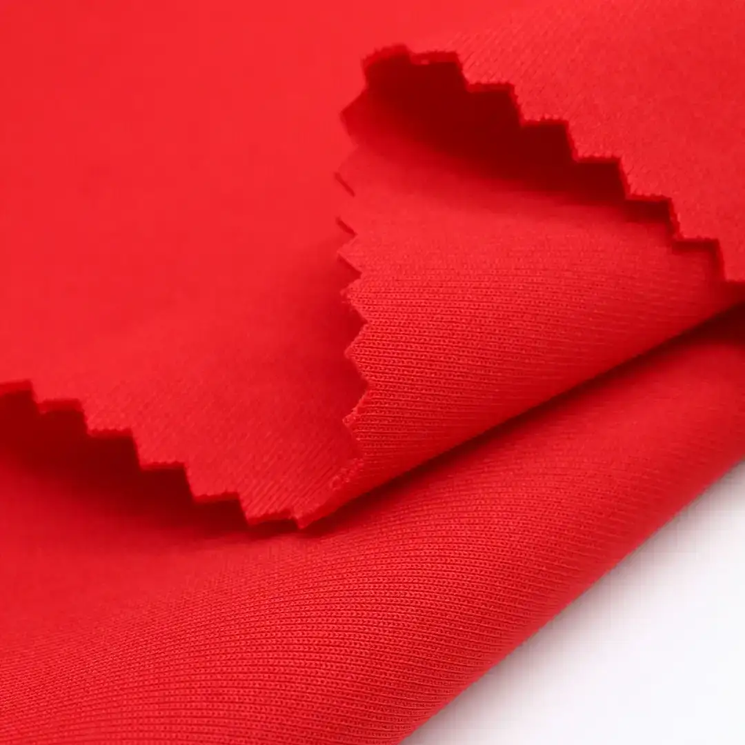 China Fabric for Jackets,Hoodie,Sweatshirt Scuba Knit Fabric Cotton Polyester Spandex RED color buy from China wholesaler bulk order at wholesale price free worldwide shipping Alibaba