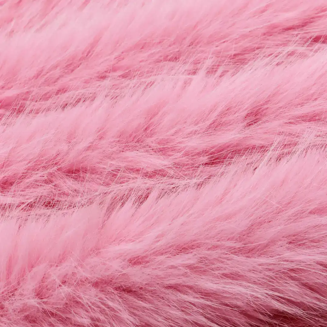 China Fabric for Crop Top Fake Fur Knit Fabric Polyester pink color buy from China wholesaler bulk order at wholesale price free worldwide shipping Alibaba