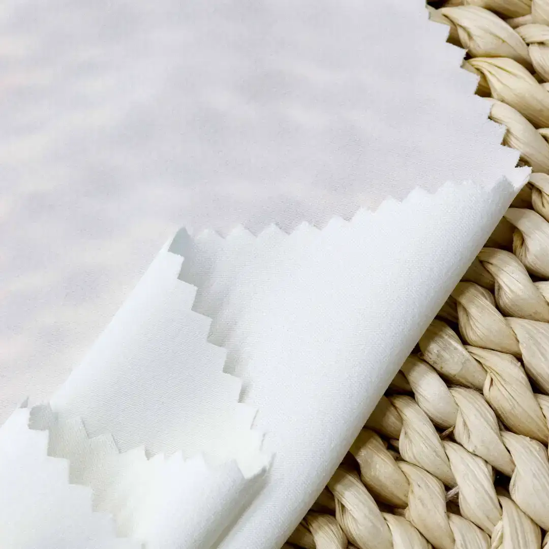 China Fabric for Blouse,Pajamas Bengaline Synthetic Woven Fabric Polyester Spandex white color buy from China wholesaler bulk order at wholesale price free worldwide shipping Alibaba