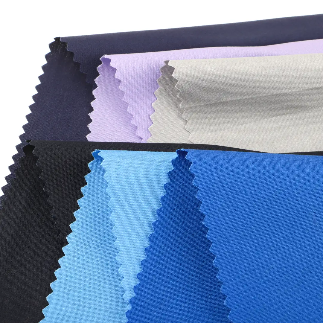 China Fabric for Shirt,Pants Poplin Natural Woven Fabric Cotton Purple Blue Cerulean Black Navy Grey color buy from China wholesaler bulk order at wholesale price free worldwide shipping Alibaba