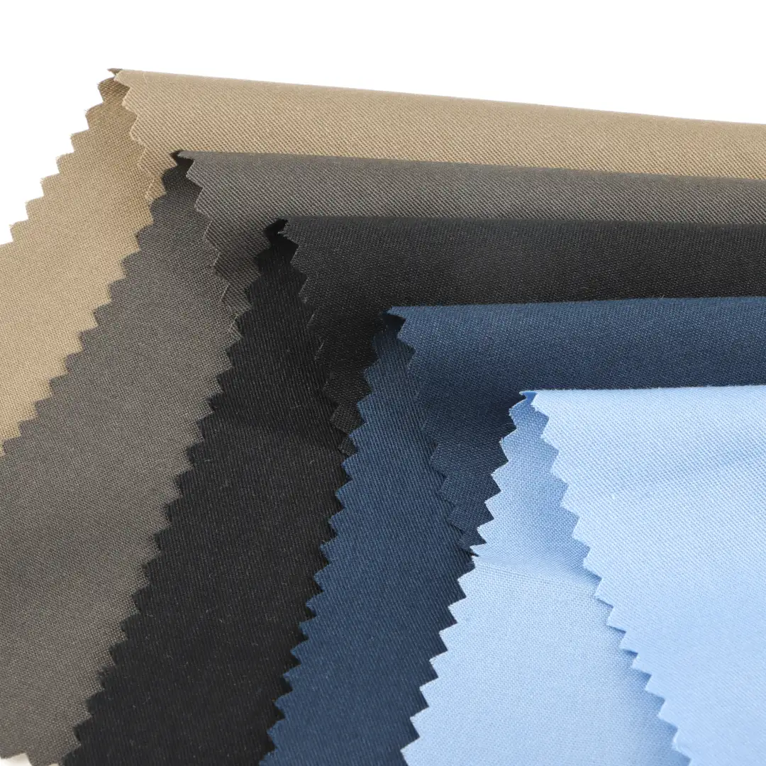 China Fabric for Pants,Skirt Twill Woven Blended Fabric Polyester Cotton Khaki Grey Navy Blue Black color buy from China wholesaler bulk order at wholesale price free worldwide shipping Alibaba
