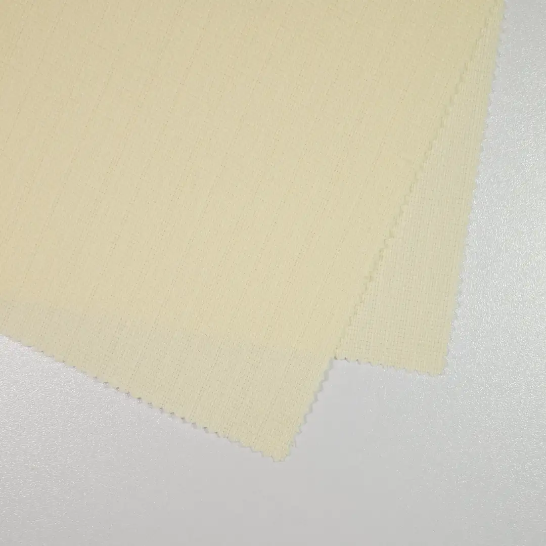 China Fabric for Pants,Blazer,Suit Cotton Plain Natural Woven Fabric Polyester Spandex Milky white color buy from China wholesaler bulk order at wholesale price free worldwide shipping Alibaba