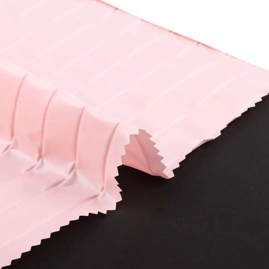 China Fabric for Jackets,Uniform,Waist coat Crepe Synthetic Woven Fabric Polyester Pink color buy from China wholesaler bulk order at wholesale price free worldwide shipping Alibaba