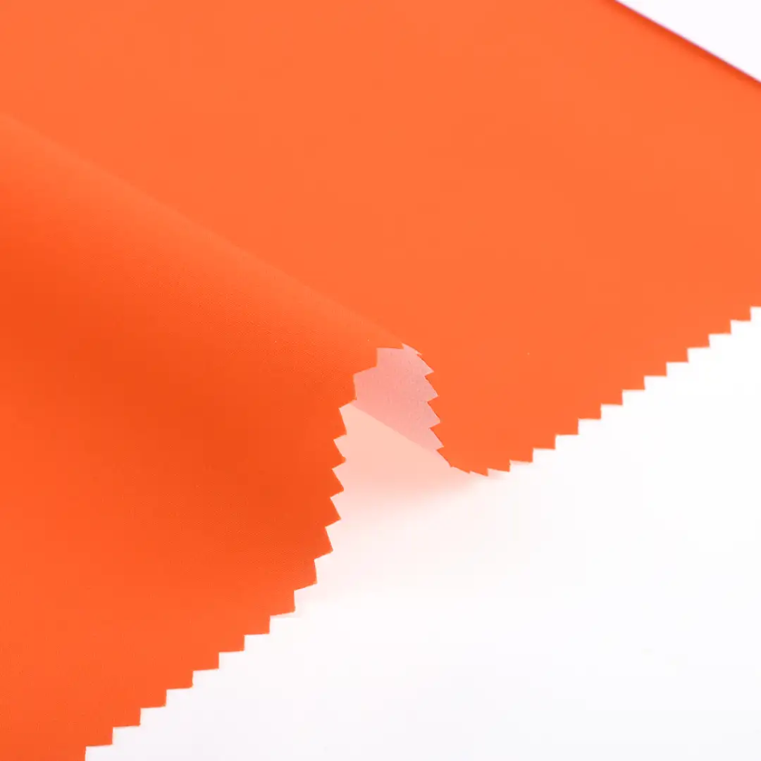 China Fabric for Jackets,Trench Coat,Waist coat Polyester Taslon Synthetic Woven Fabric Polyester orange color buy from China wholesaler bulk order at wholesale price free worldwide shipping Alibaba