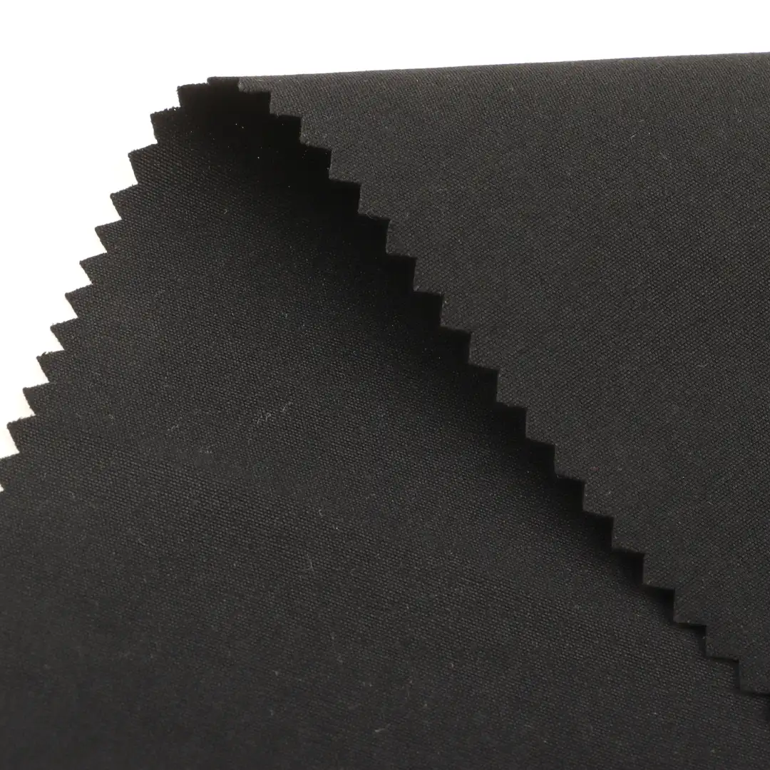 China Fabric for Pants Nylon Taslon Synthetic Woven Fabric Polyamide Elastane BLACK color buy from China wholesaler bulk order at wholesale price free worldwide shipping Alibaba