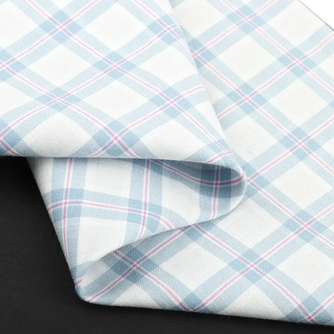 China Fabric for Shirt,Blouse,Skirt,Shorts Yarn Dyed Check Natural Woven Fabric Cotton check color buy from China wholesaler bulk order at wholesale price free worldwide shipping Alibaba