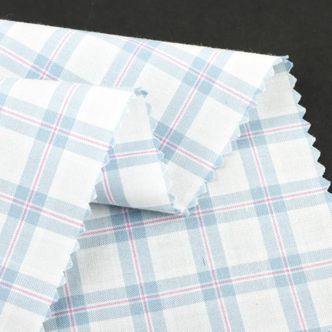 China Fabric for Shirt,Blouse,Skirt,Shorts Yarn Dyed Check Natural Woven Fabric Cotton check color buy from China wholesaler bulk order at wholesale price free worldwide shipping Alibaba
