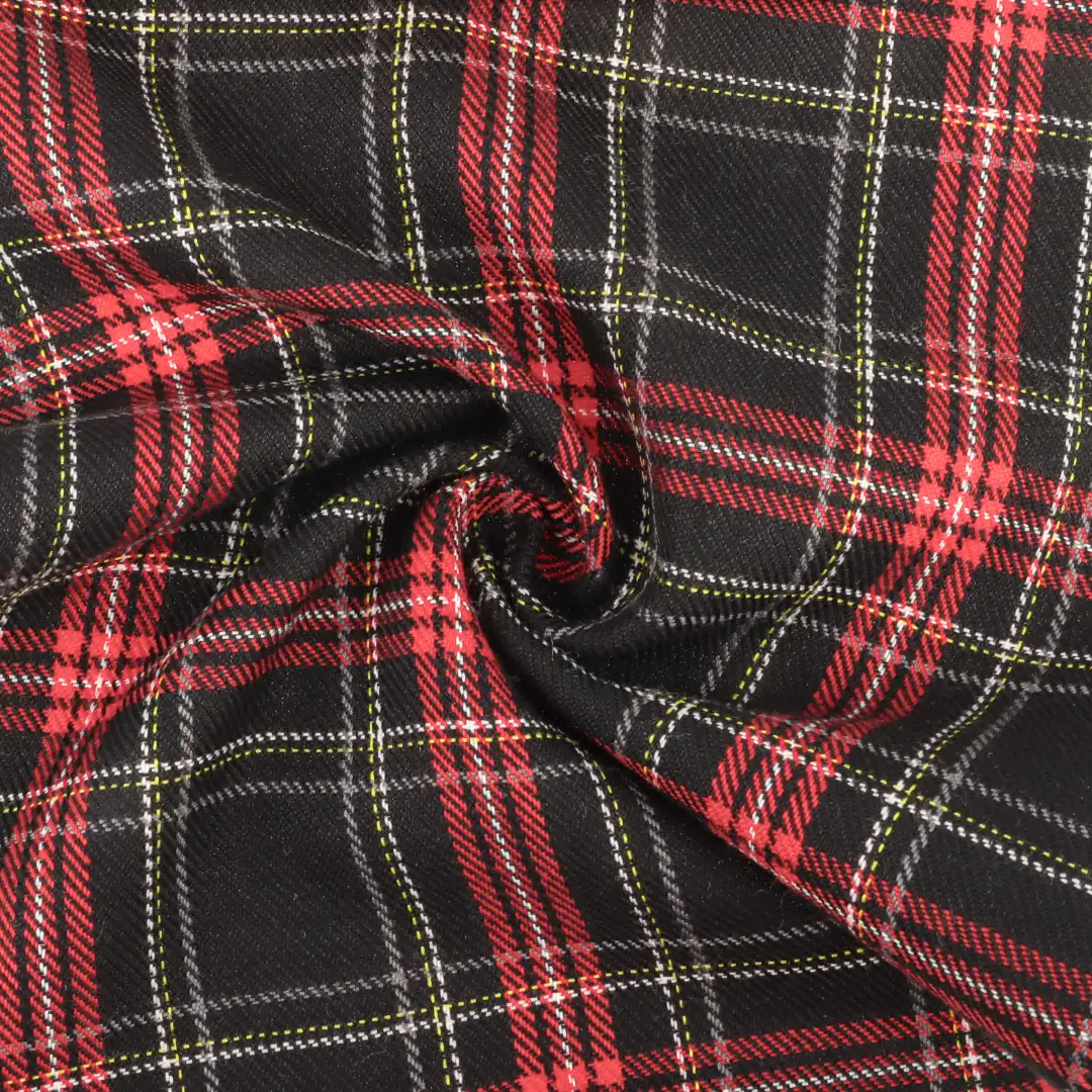 China Fabric for Shirt,Blouse,Skirt,Pleated Midi Skirt Polyester/Rayon Twill Woven Blended Fabric Polyester Rayon Check color buy from China wholesaler bulk order at wholesale price free worldwide shipping Alibaba