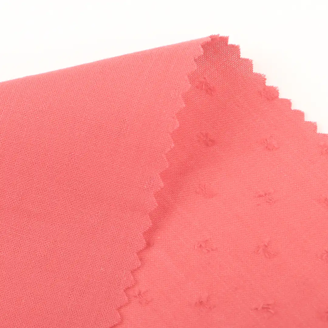 China Fabric for Shirt,Blouse,Skirt,Kids Peter Pan Collar Dress Cotton Cut Flower Natural Woven Fabric Cotton Scarlet color buy from China wholesaler bulk order at wholesale price free worldwide shipping Alibaba