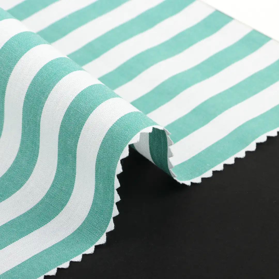 China Fabric for Shirt,Blouse,Skirt,Shorts,Kids Doll Collar A-Line Short Coat Cotton Stripe Natural Woven Fabric Cotton Stripe color buy from China wholesaler bulk order at wholesale price free worldwide shipping Alibaba