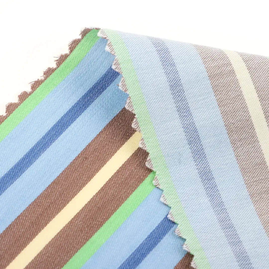 China Fabric for Shirt,Blouse,Skirt,Shorts,Kids Multi-tier Skirt Cotton Stripe Natural Woven Fabric Cotton Stripe color buy from China wholesaler bulk order at wholesale price free worldwide shipping Alibaba