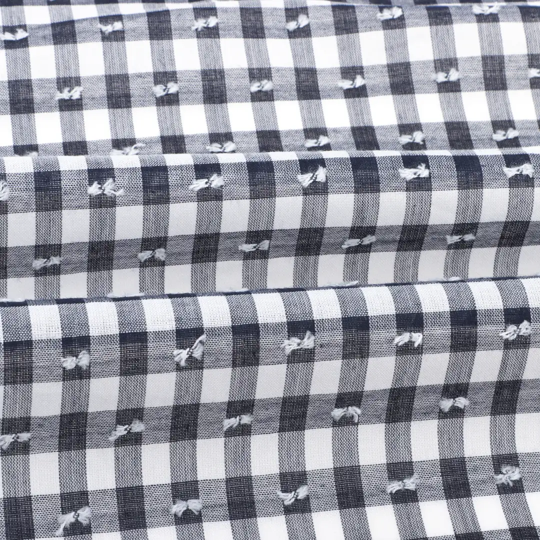 China Fabric for Shirt,Blouse,Skirt,Shorts,Kids Short Sleeve Peter Pan Collar Pleated Dress Cotton Cut Flower Natural Woven Fabric Cotton Check color buy from China wholesaler bulk order at wholesale price free worldwide shipping Alibaba