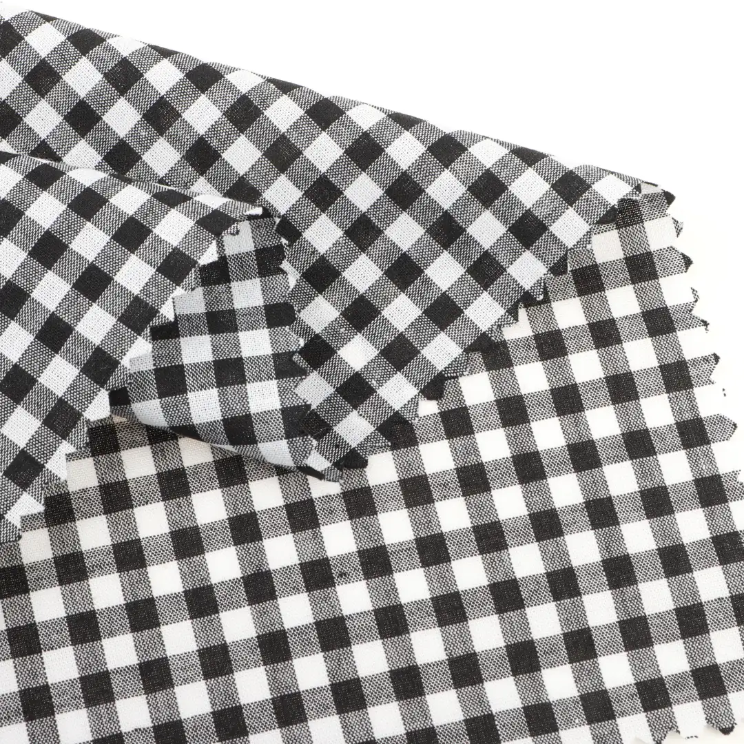 China Fabric for Shirt,Blouse,Skirt,Shorts,Kids Peter Pan Collar Dress Yarn Dyed Check Natural Woven Fabric Cotton Check color buy from China wholesaler bulk order at wholesale price free worldwide shipping Alibaba