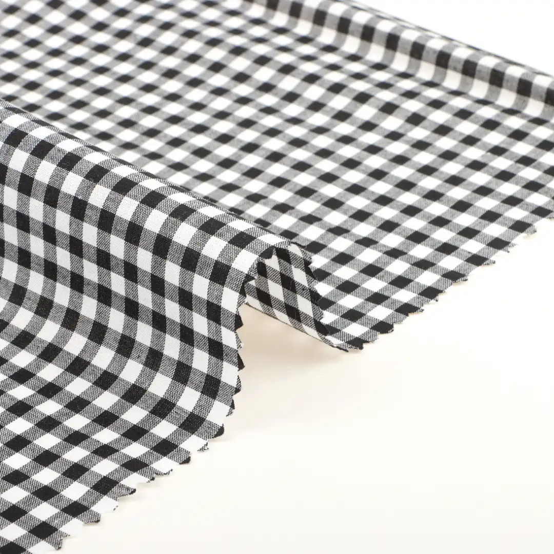 China Fabric for Shirt,Blouse,Skirt,Shorts,Kids Peter Pan Collar Dress Yarn Dyed Check Natural Woven Fabric Cotton Check color buy from China wholesaler bulk order at wholesale price free worldwide shipping Alibaba