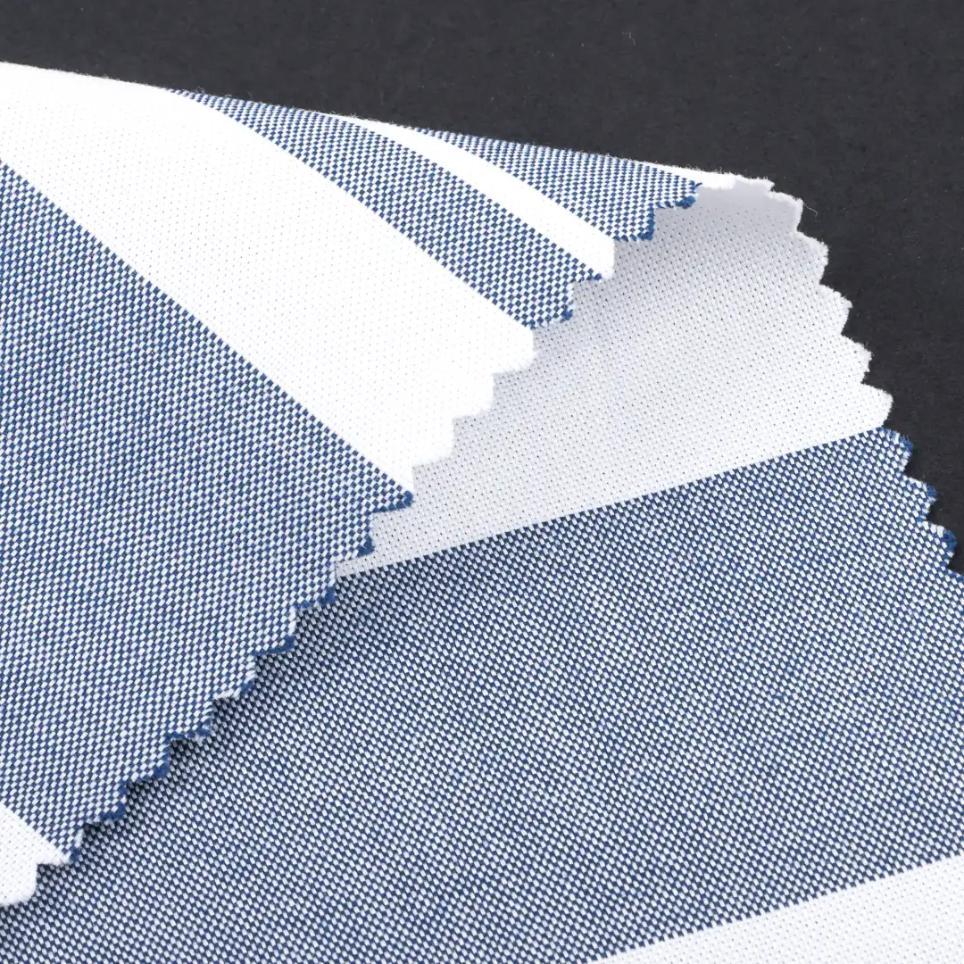 China Fabric for Shirt,Blouse,Skirt,Shorts Oxford Natural Woven Fabric Cotton Stripe color buy from China wholesaler bulk order at wholesale price free worldwide shipping Alibaba