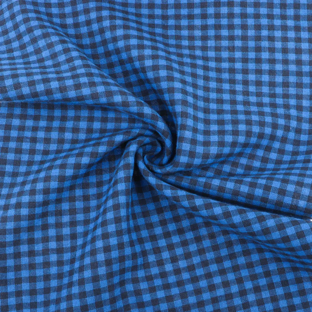 China Fabric for Shirt,Blouse,Light Jacket,Wide Leg Capri Pants Cotton Double Layer Natural Woven Fabric Cotton Check color buy from China wholesaler bulk order at wholesale price free worldwide shipping Alibaba
