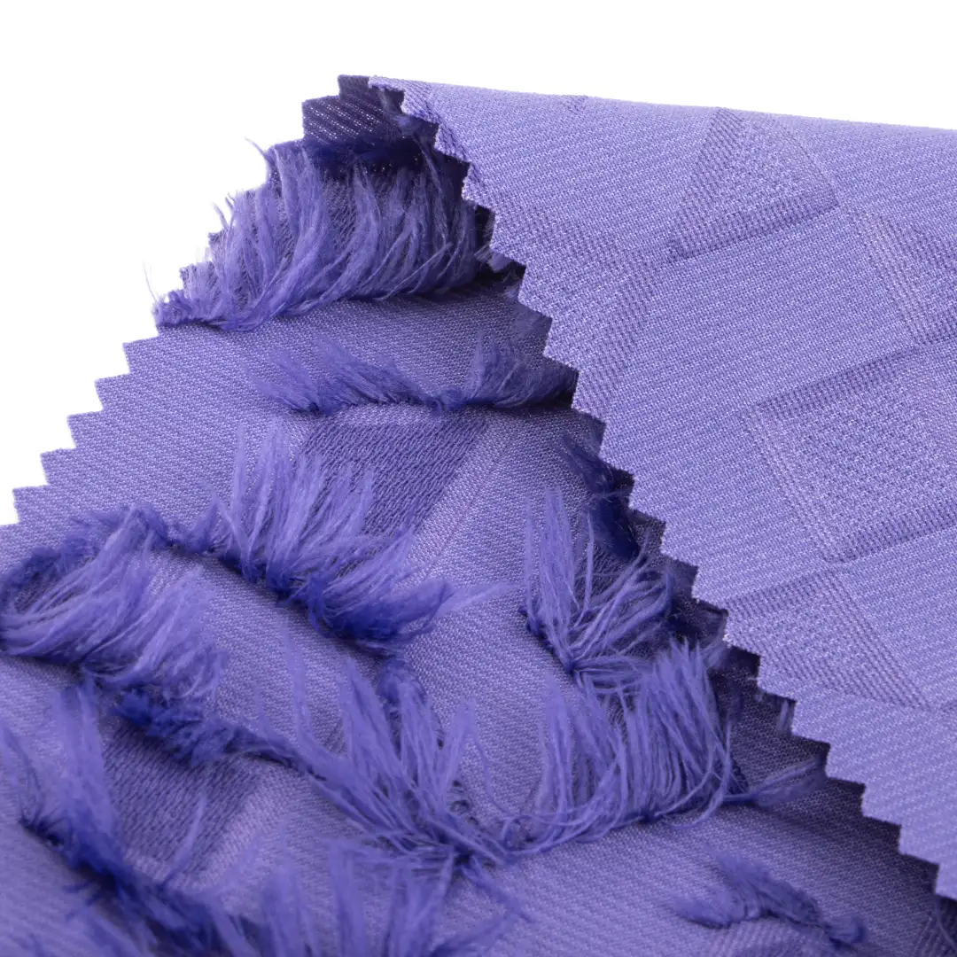 China Fabric for Skirt Polyester Cut Flower Fabric Synthetic Woven Fabric Polyester PURPLE color buy from China wholesaler bulk order at wholesale price free worldwide shipping Alibaba