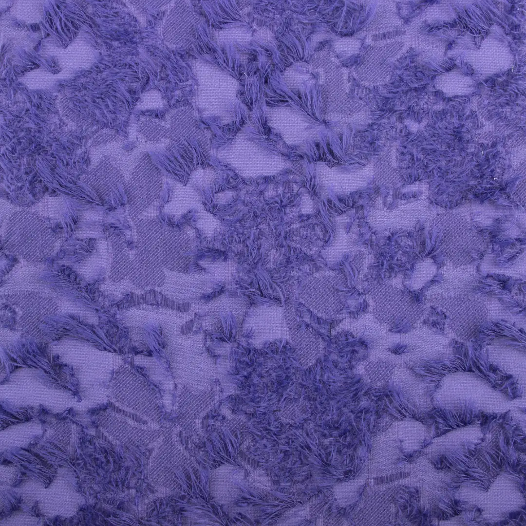 China Fabric for Skirt Polyester Cut Flower Fabric Synthetic Woven Fabric Polyester PURPLE color buy from China wholesaler bulk order at wholesale price free worldwide shipping Alibaba