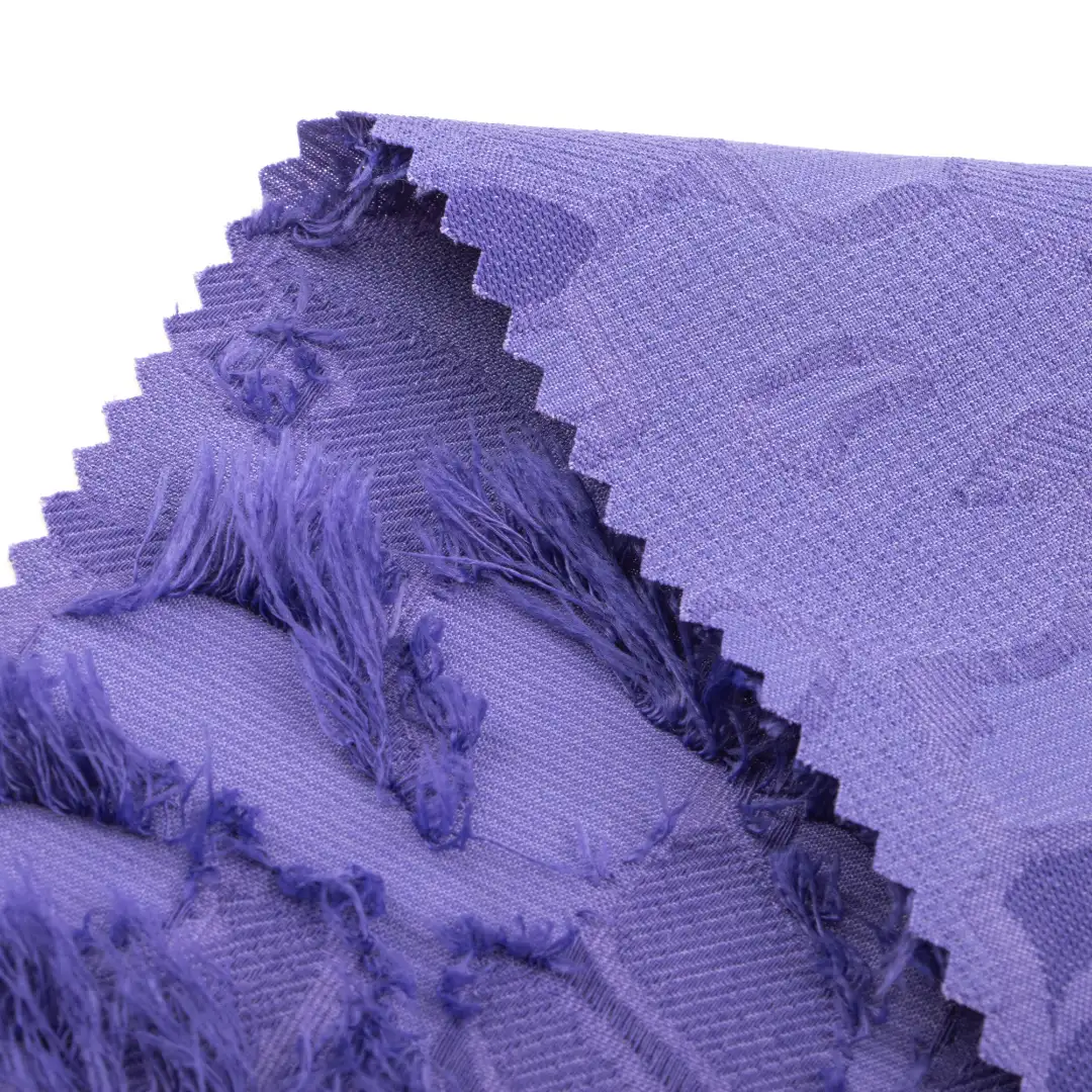 China Fabric for Skirt Polyester Cut Flower Fabric Synthetic Woven Fabric Polyester PURPLE color buy from China wholesaler bulk order at wholesale price free worldwide shipping Alibaba