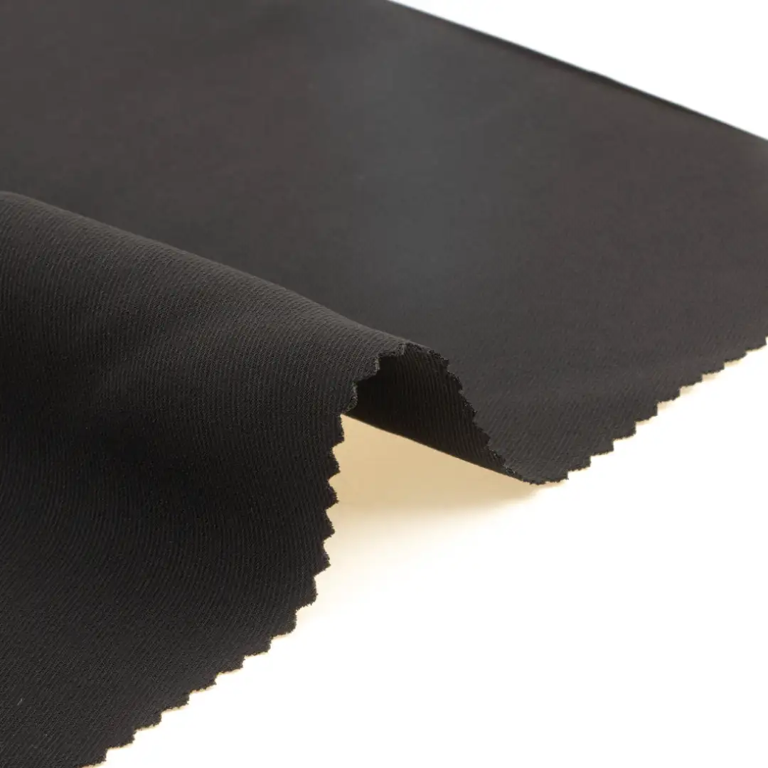 China Fabric for Pants,Skirt High Stretch Yarn Fabric Synthetic Woven Fabric Polyester black color buy from China wholesaler bulk order at wholesale price free worldwide shipping Alibaba