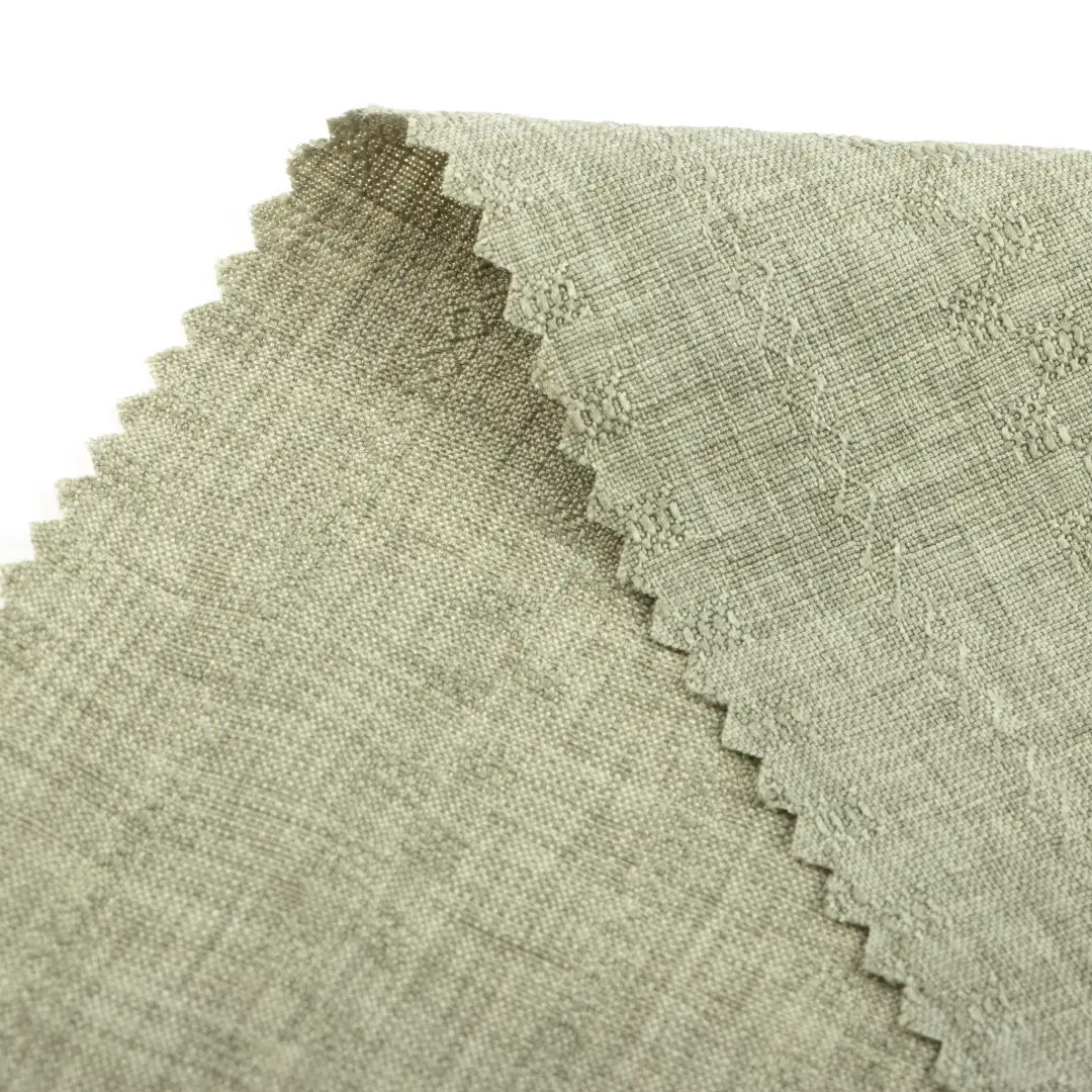 China Fabric for Pants,Blouse Jacquard Synthetic Woven Fabric Polyester green color buy from China wholesaler bulk order at wholesale price free worldwide shipping Alibaba