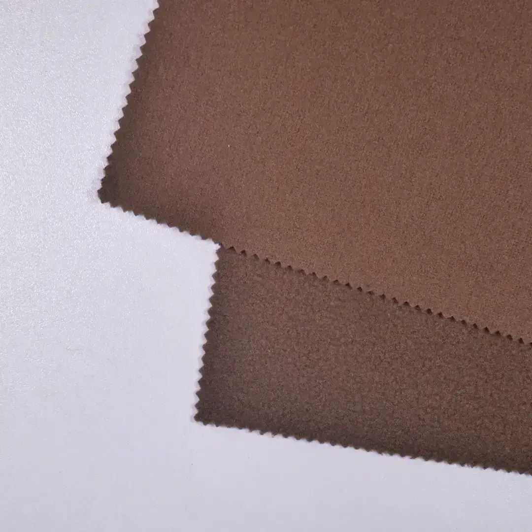 China Fabric for Hoodie,Trench Coat,Hoodie  (Sweater),Kids Casual Trousers Polar Fleece Knit Fabric Polyester brown color buy from China wholesaler bulk order at wholesale price free worldwide shipping Alibaba