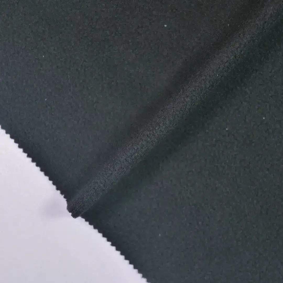 China Fabric for Hoodie,Trench Coat,Hoodie  (Sweater),Kids Casual Trousers Polar Fleece Knit Fabric Polyester black color buy from China wholesaler bulk order at wholesale price free worldwide shipping Alibaba