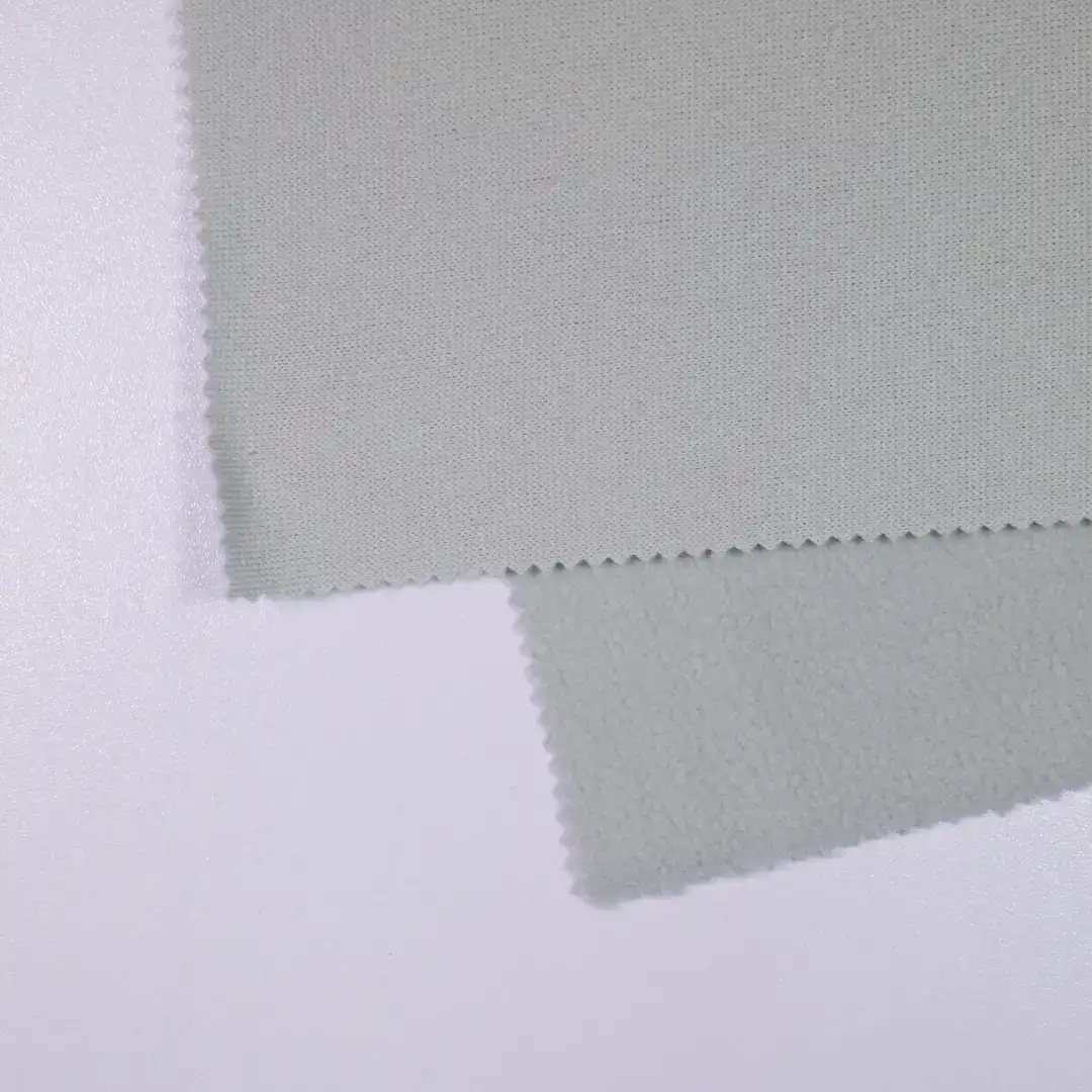 China Fabric for Jackets,Hoodie,Trench Coat,Hoodie  (Sweater),Kids Casual Trousers Polar Fleece Knit Fabric Polyester gray color buy from China wholesaler bulk order at wholesale price free worldwide shipping Alibaba
