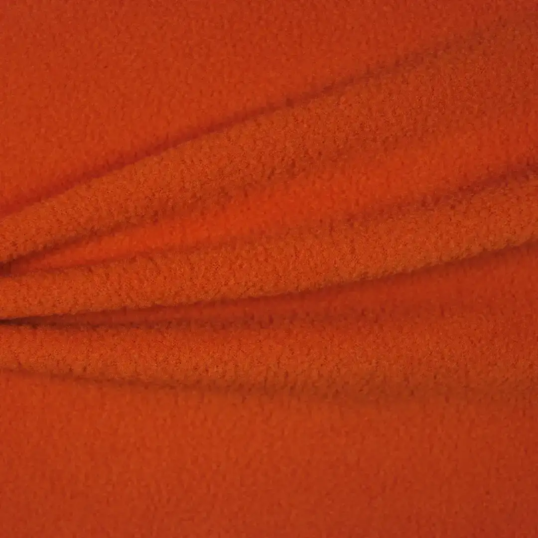 China Fabric for Jackets,Hoodie,Trench Coat,Hoodie  (Sweater) Polar Fleece Knit Fabric Polyester orange color buy from China wholesaler bulk order at wholesale price free worldwide shipping Alibaba