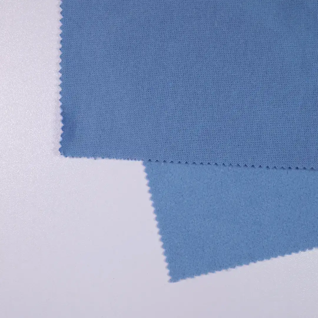 China Fabric for Hoodie,Trench Coat,Full-Zipper Cardigan (Sweater),Hoodie  (Sweater),Interlining Polar Fleece Knit Fabric Polyester blue color buy from China wholesaler bulk order at wholesale price free worldwide shipping Alibaba
