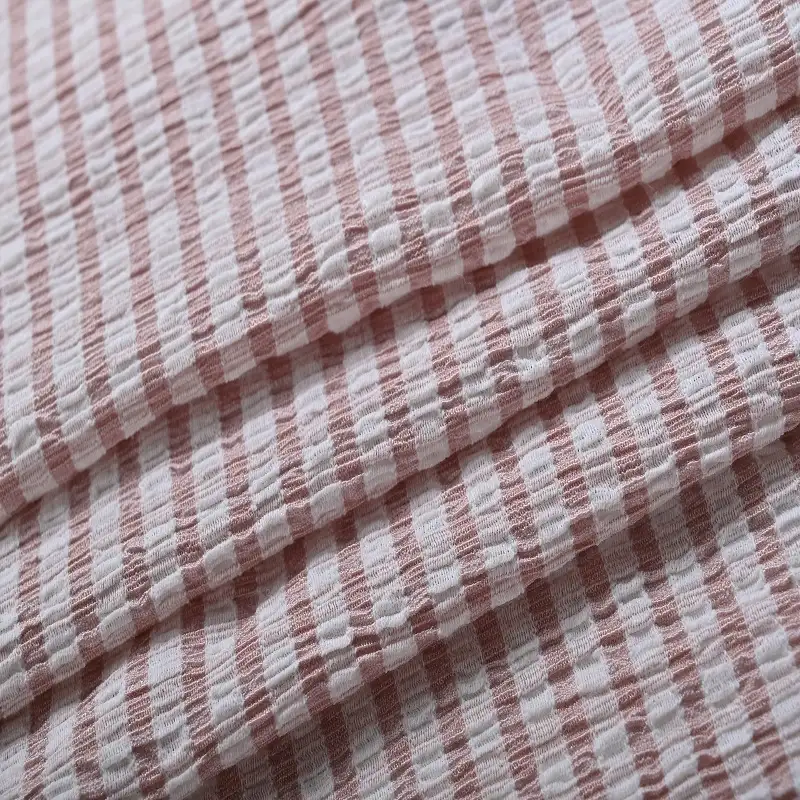 China Fabric for Shirt,T-shirt ,Skirt  Lace Knit Fabric Polyester Cotton pink color buy from China wholesaler bulk order at wholesale price free worldwide shipping Alibaba