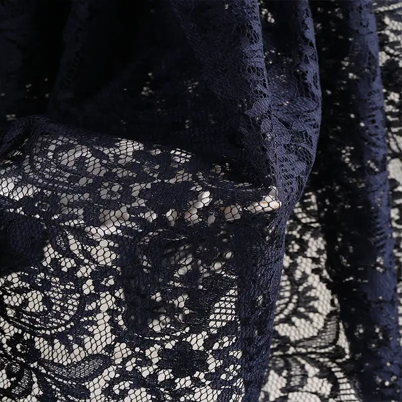 China Fabric for T-Shirt,Blouse,Skirt,Skirt  Lace Knit Fabric Nylon Cotton Rayon black color buy from China wholesaler bulk order at wholesale price free worldwide shipping Alibaba
