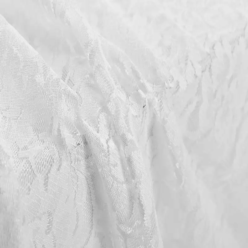 China Fabric for Blouse,Skirt,Skirt  Lace Knit Fabric Nylon Polyester white color buy from China wholesaler bulk order at wholesale price free worldwide shipping Alibaba