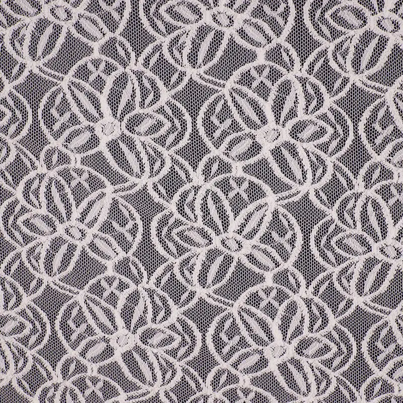 China Fabric for Shirt,Blouse,Skirt  Lace Knit Fabric Nylon Spandex white color buy from China wholesaler bulk order at wholesale price free worldwide shipping Alibaba