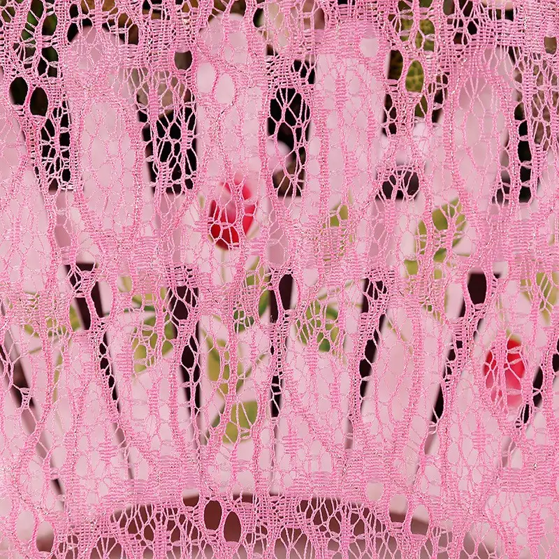 China Fabric for Shirt,T-Shirt,Blouse,Skirt,Skirt  Lace Knit Fabric Cotton Lurex pink color buy from China wholesaler bulk order at wholesale price free worldwide shipping Alibaba