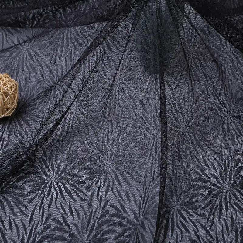 China Fabric for Shirt,T-Shirt,Blouse,Skirt  Lace Knit Fabric Nylon black color buy from China wholesaler bulk order at wholesale price free worldwide shipping Alibaba
