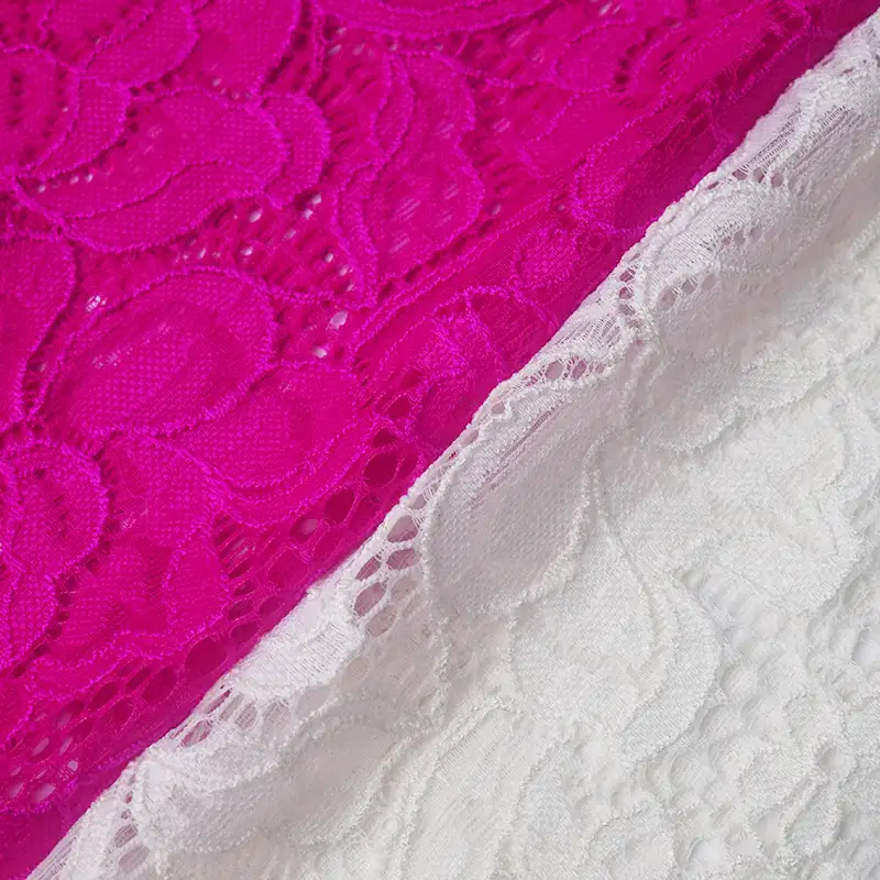 China Fabric for Shirt,Blouse,Shirt Long Sleeve Button ,Dresses (Cardigan Open)  Lace Knit Fabric Nylon Spandex red color buy from China wholesaler bulk order at wholesale price free worldwide shipping Alibaba