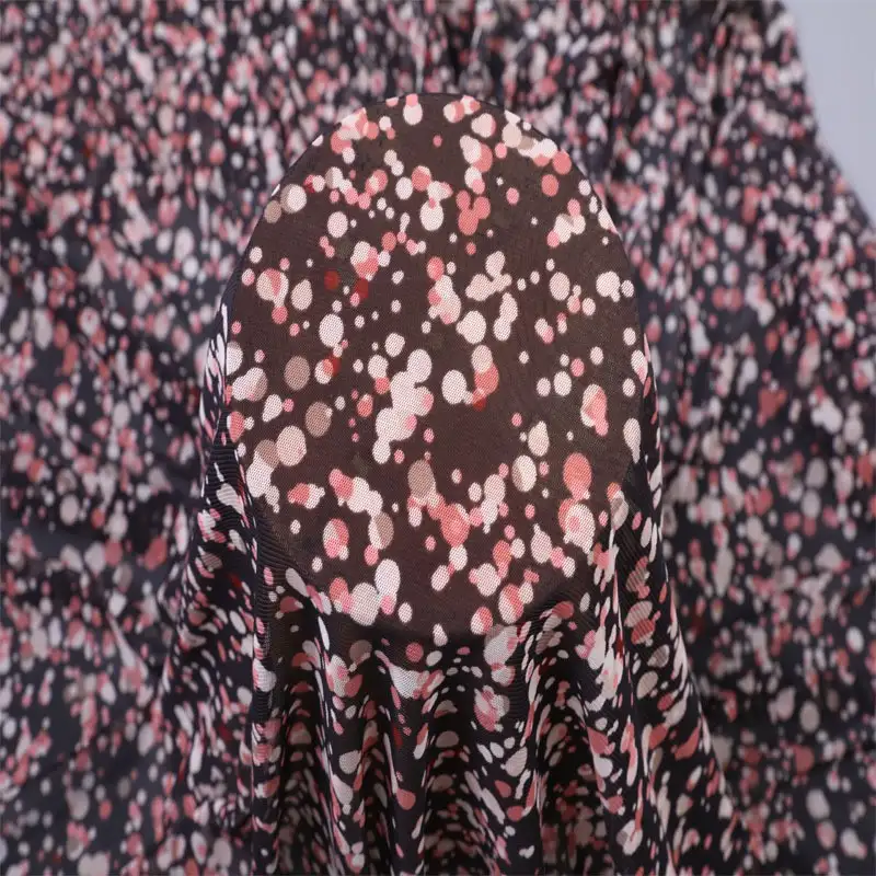 China Fabric for Blouse,Shirt Long Sleeve Button ,Dresses (Cardigan Button) ,Skirt  Lace Knit Fabric Polyester Spandex black color buy from China wholesaler bulk order at wholesale price free worldwide shipping Alibaba