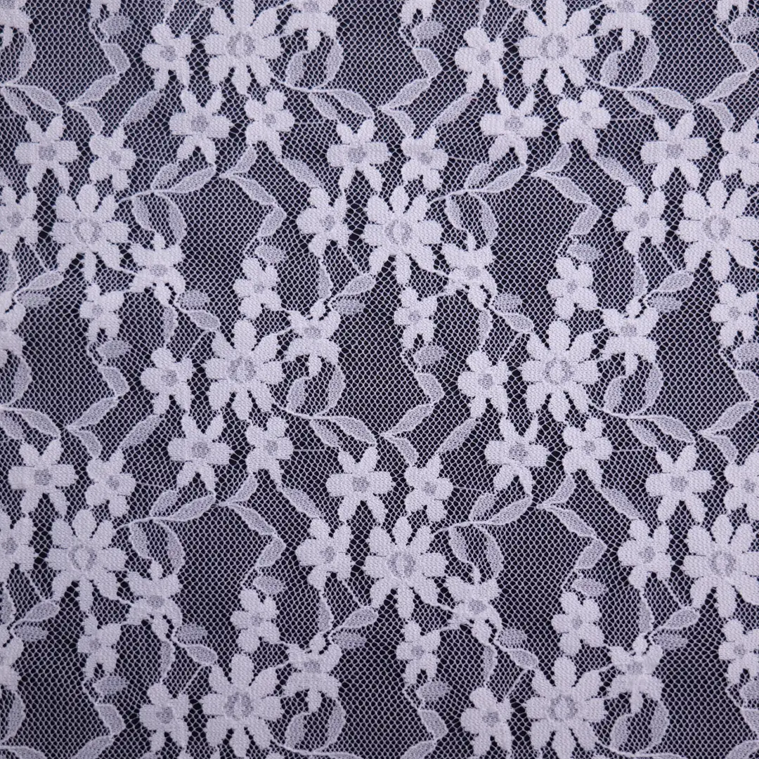 China Fabric for Blouse,Shirt Long Sleeve Button ,Skirt  Lace Knit Fabric Polyamide Spandex white color buy from China wholesaler bulk order at wholesale price free worldwide shipping Alibaba