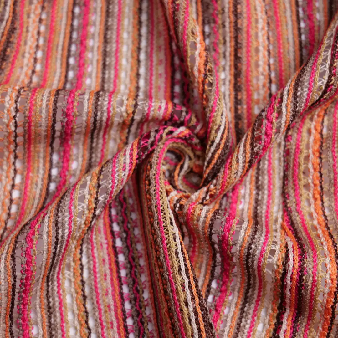 China Fabric for Blouse,Skirt,Shirt Long Sleeve Button ,Dresses (Cardigan Button) ,Skirt  Lace Knit Fabric Polyester pink color buy from China wholesaler bulk order at wholesale price free worldwide shipping Alibaba