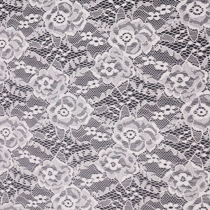 China Fabric for Blouse,Skirt,Shirt Long Sleeve Button ,Dresses (Cardigan Button)  Lace Knit Fabric Nylon Spandex white color buy from China wholesaler bulk order at wholesale price free worldwide shipping Alibaba