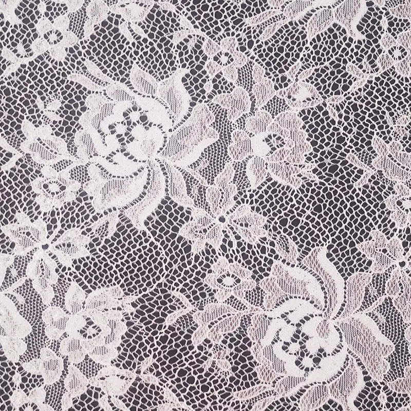 China Fabric for Blouse,Skirt,Shirt Long Sleeve Button ,Skirt  Lace Knit Fabric Nylon Polyester white color buy from China wholesaler bulk order at wholesale price free worldwide shipping Alibaba